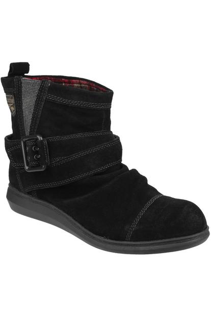 Black Mint Pull On Ankle Boots