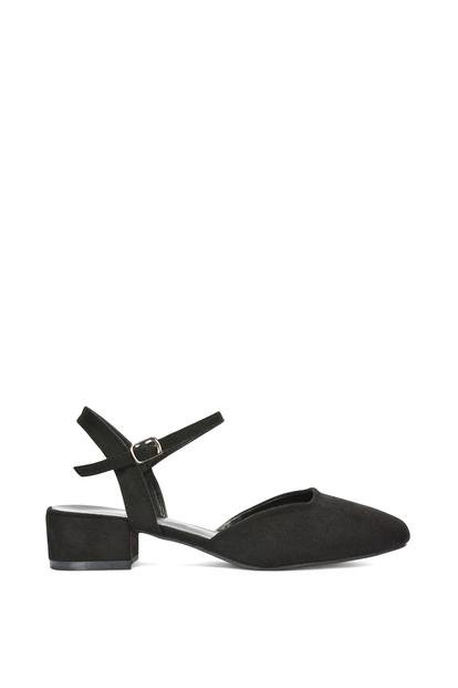 'Hilary' Low Block Heel Court Shoes With Ankle Strap M000012216