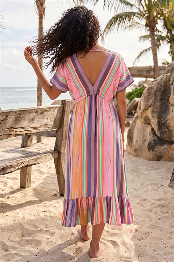 Petite Stripe Boho Maxi Dress 14926472