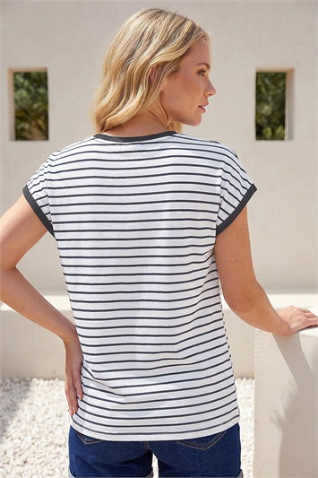 Petite Cotton Stripe T-Shirt 19512160
