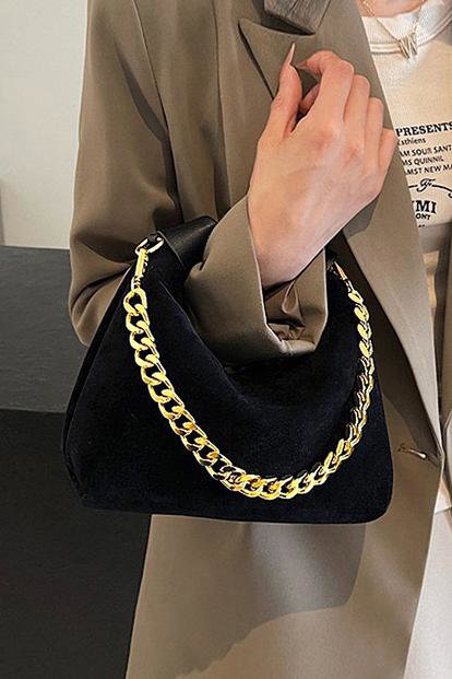 'Livvy' Faux Suede Handbag with Removable Shoulder Strap M000014011
