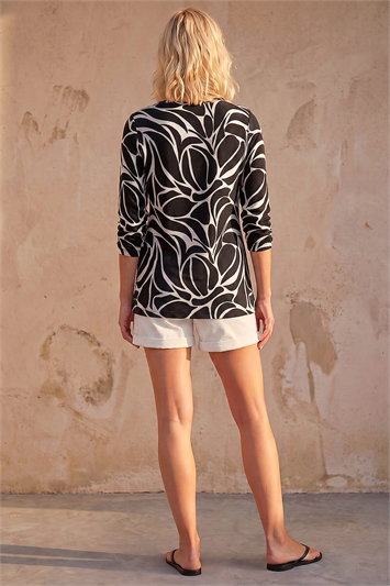 Petite Abstract Print Top 19512508