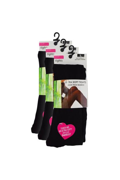 3 Pack Ladies Soft Breathable Bamboo Tights M000082305