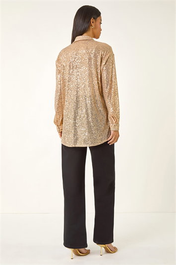 Dusk Sequin Button Up Blouse 10131233