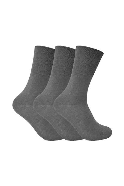 Pink 3 Pack Ladies Thin Wide Top Non Elastic Thermal Diabetic Socks