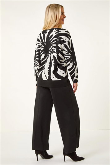 Petite Abstract Print Knit Jumper 16127708
