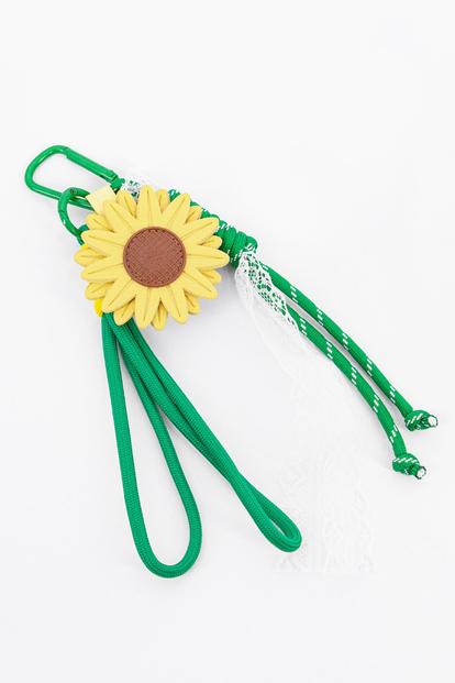 Yellow Sunflower Clip On Bag Charm