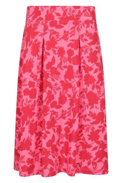 Red Waterfront Midi Skirt