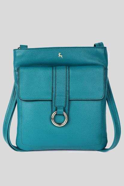 Black 'Heaven' Real Leather Cross Body Bag
