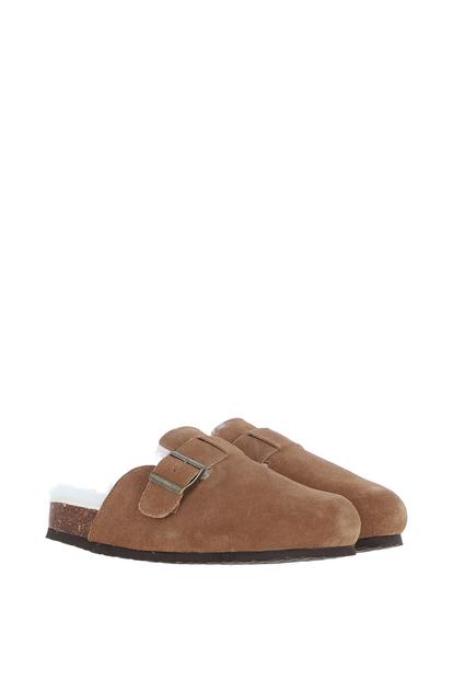 Brown Real Sheepskin Unisex Slippers