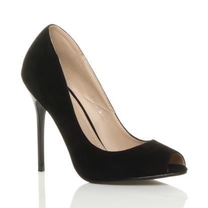 Pink High Heel Stiletto Peep Toe Court Shoes