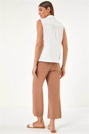 Broderie Collared Vest Top 19485938