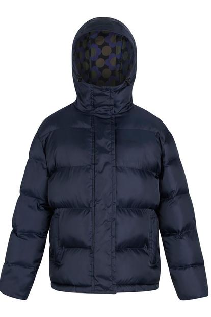 Blue Orla Kiely Flowers Quilted Oversized Jacket