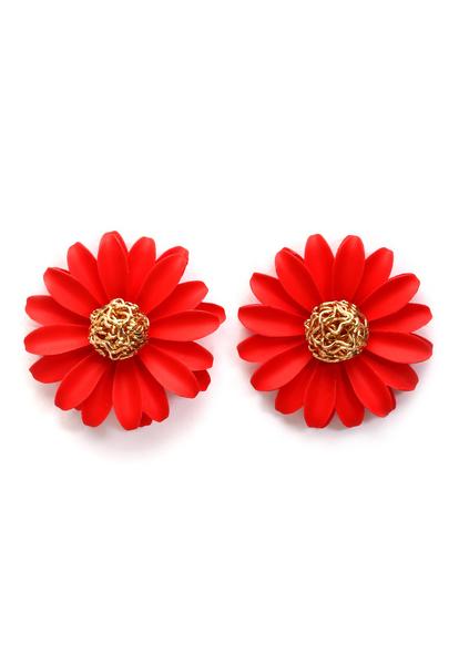 Fuchsia Floral Studs M000014983