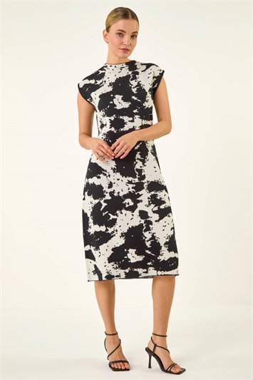 Dusk Abstract Print Knit Dress 14853208
