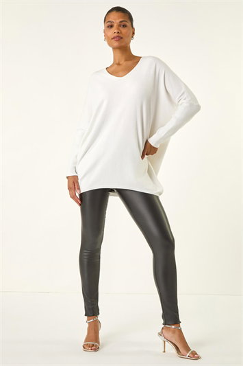 Lace Back V-Neck Jumper 16208738