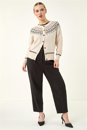 Petite Fairisle Button Cardigan 16101038