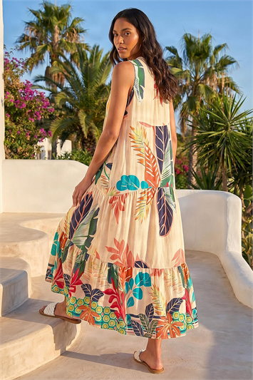 Floral Print Smock Maxi Dress 14883296