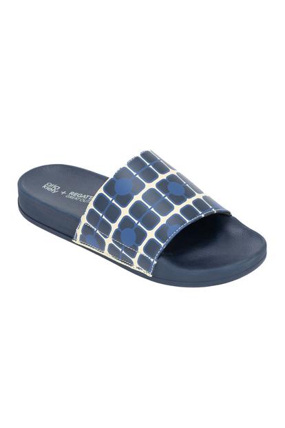 Blue Orla Kiely Giant Poppy Sliders