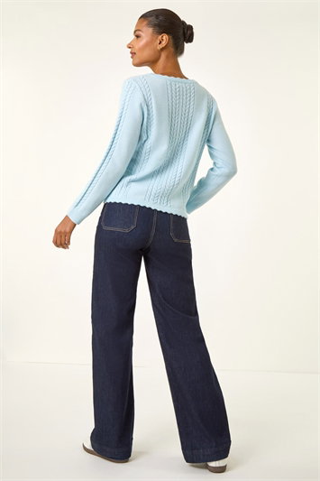 Bow Front Buttoned Knit Cardigan 16316909