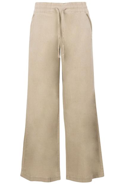 Cream Zinny Wide Leg Trousers