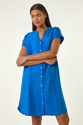 Linen Blend Shift Dress 14704580