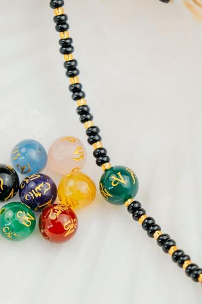 Purple Tibetan Prayer Nazaria Bracelet With Om