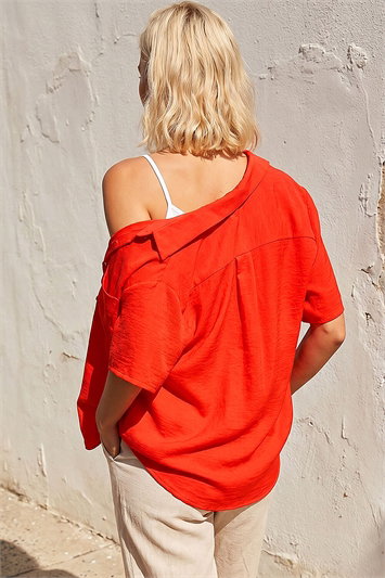Petite Button Up Pocket Shirt 10120264
