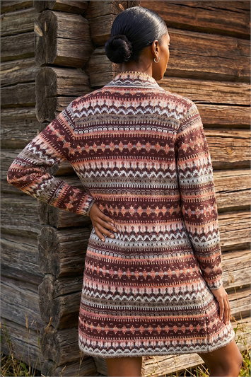 Petite Aztec Longline Cardigan 16358315