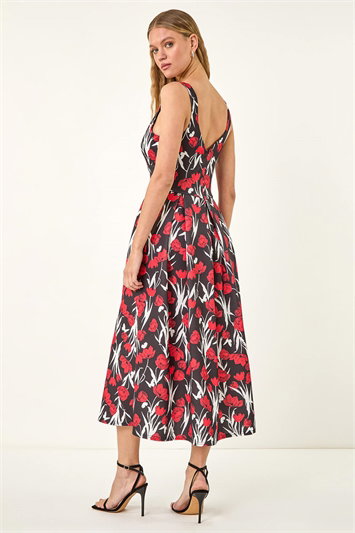 Sweet Heart Floral Print Stretch Dress 14772678