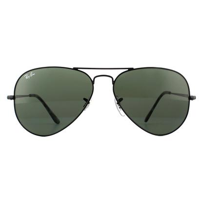 Black Aviator Black Green Aviator Metal Ii Rb3689 Sunglasses