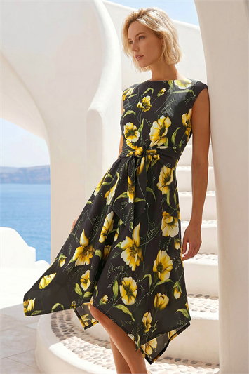 Floral Hanky Hem Dress 14844296