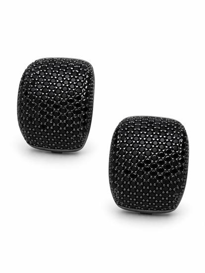 Pink Pavé Dome Stud Earrings