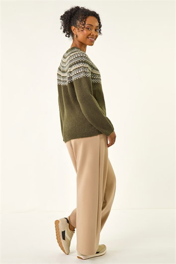 Petite Metallic Fairisle Jumper 16149840