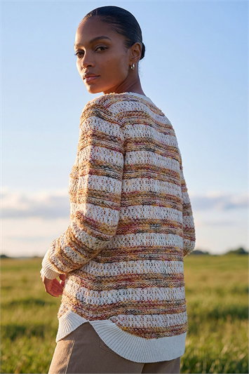Space Dye Stripe Knit Jumper 16348021