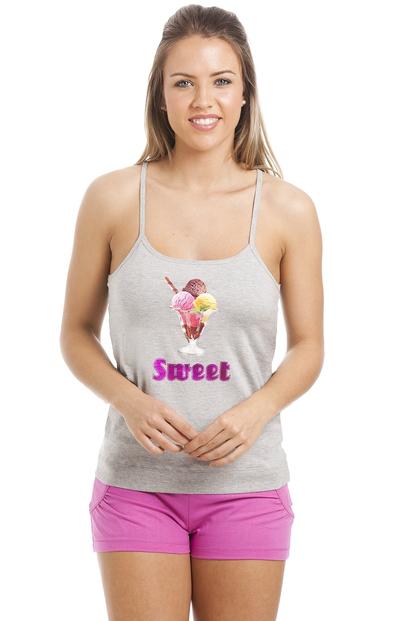 Grey Two Piece Cotton Short Pyjama Set