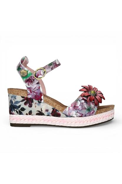 Purple Womens Durable Wedge Sandals-Facyo-75