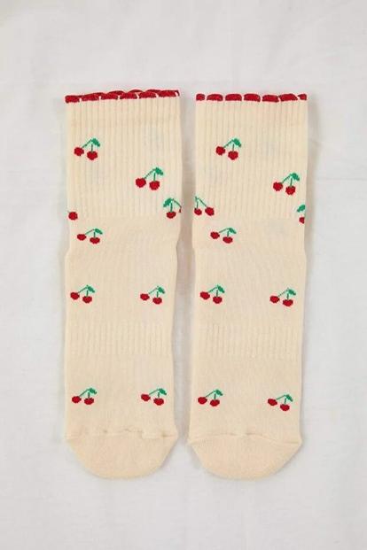 Multi Printed Non Slip Cotton Knit Yoga Socks