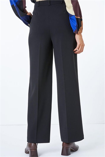 Wide Leg Stretch Trousers 18036308