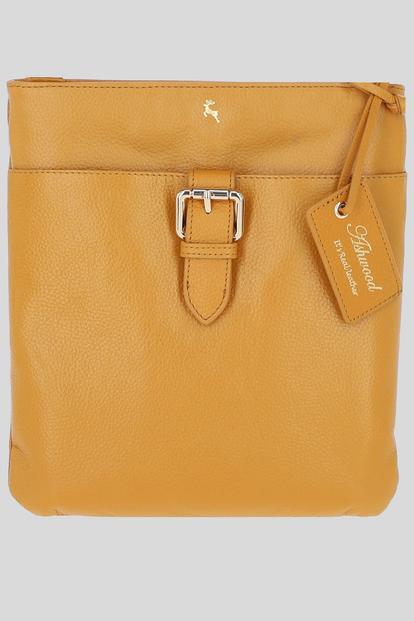 Pink 'Bella' Real Leather Crossbody Bag