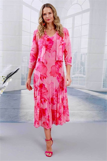 Julianna Floral Print Mesh Shrug g9235cer
