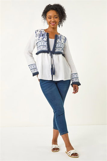 Petite Tassel Detail Jacket 15039094