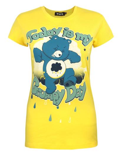 Yellow Care Bears Grumpy Day Women's T-Shirt