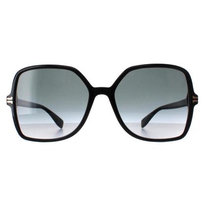 Black Square Shiny Black Dark Grey Gradient Mj 1105/S