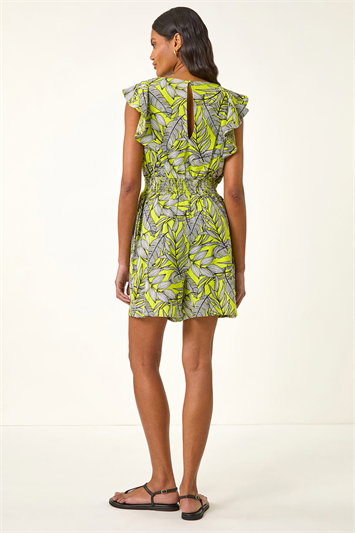 Tropical Linen Blend Playsuit 14702949