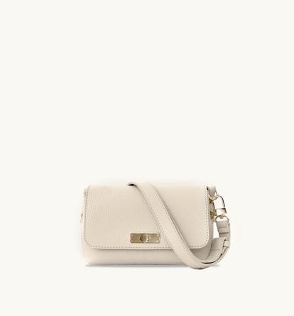 White The Maisie Mini Stone Leather Bag