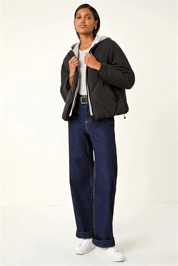 Detachable Hooded Bomber Coat 12040708