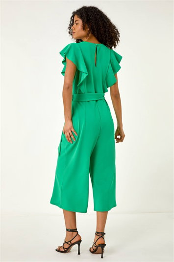 Dusk Frill Crepe Belted Jumpsuit 14723834