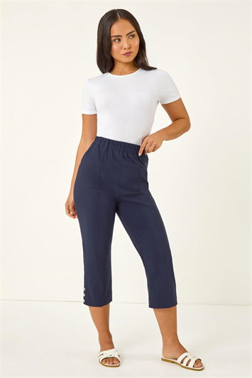 Petite Bengaline Cropped Stretch Trouser 18095660