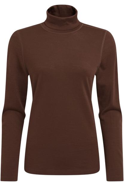 Brown Charadrion Merino Wool Long Sleeved Tshirt